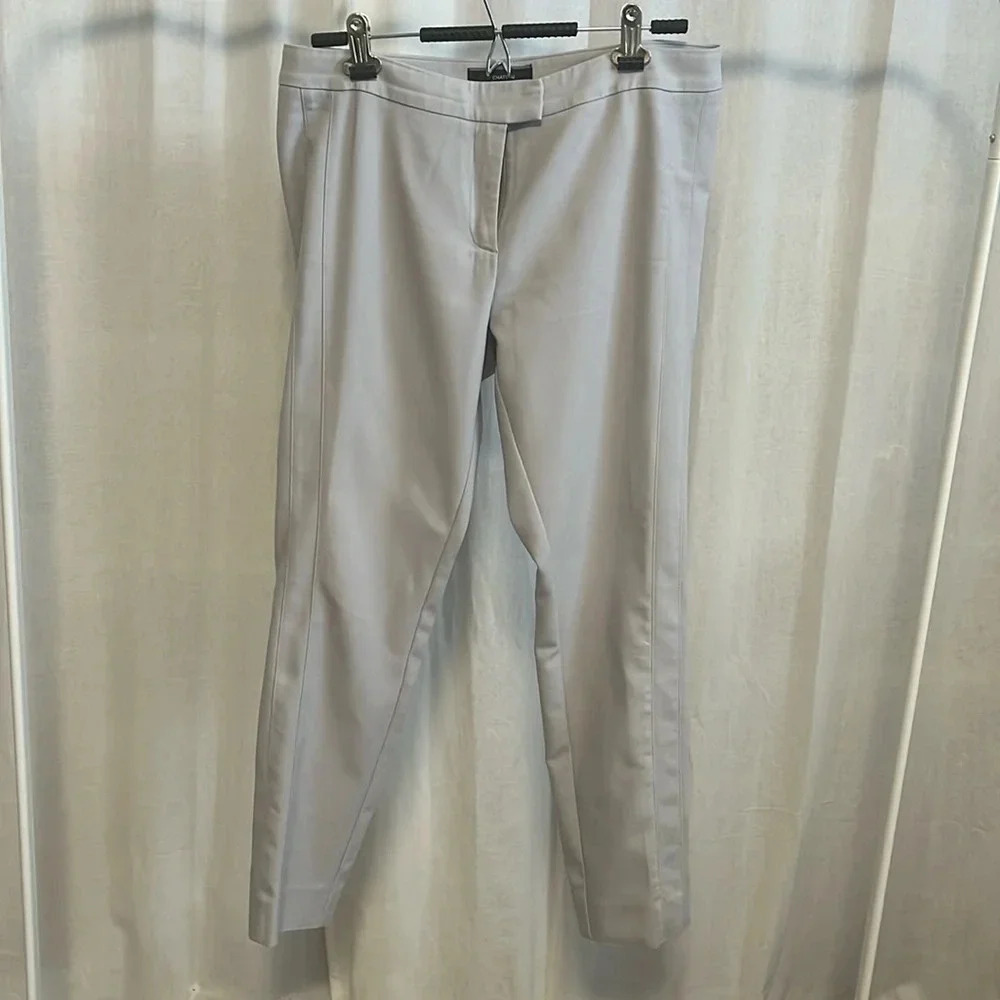 LE CHATEAU Straight Ankle Pants Grey, Size 8 - Picture 3 of 7